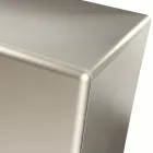 Wohnzimmer-Sideboard mit 3 Türen in Nickel-Finish, hergestellt in Italien – Foglio Viadurini