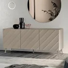 Wohnzimmer-Sideboard mit 3 MDF-Türen, erhältlich in verschiedenen Ausführungen - Elettra Viadurini
