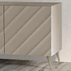 Wohnzimmer-Sideboard mit 3 MDF-Türen, erhältlich in verschiedenen Ausführungen - Elettra Viadurini