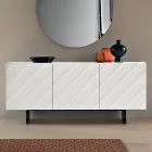 Wohnzimmer-Sideboard mit 3 MDF-Türen, erhältlich in verschiedenen Ausführungen - Elettra Viadurini