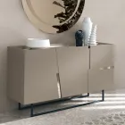 Wohnzimmer-Sideboard mit 3 Türen aus lackiertem MDF, hergestellt in Italien - Elena Viadurini