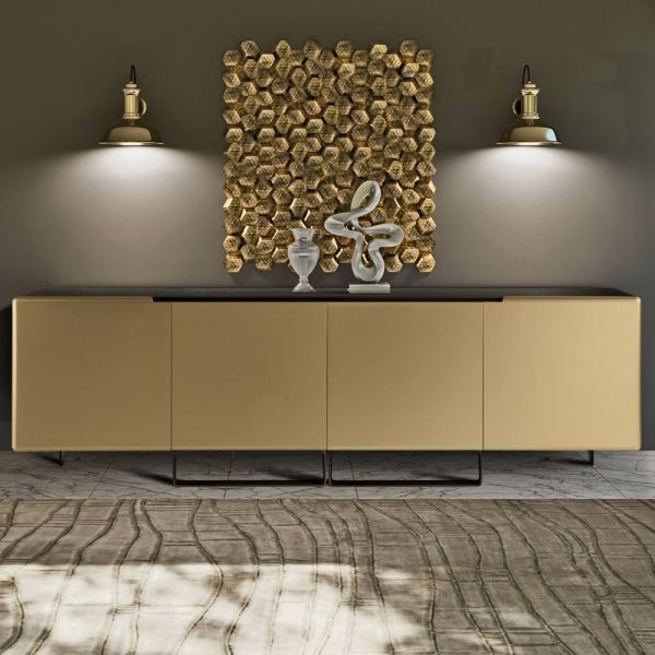 Wohnzimmer-sideboard mit 4 türen in verschiedenen ausführungen, hergestellt in italien – heidi