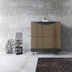 Wohnzimmer-Sideboard mit 4 Türen in nordischer Eichenoptik – Bente Viadurini