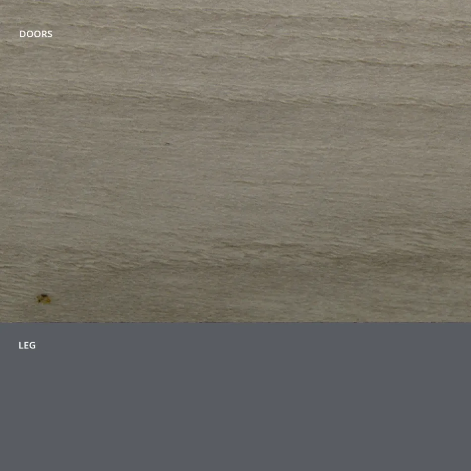 Wohnzimmer-Sideboard aus mattem Holz und HPL-Laminat, hergestellt in Italien – Fiorenza Viadurini