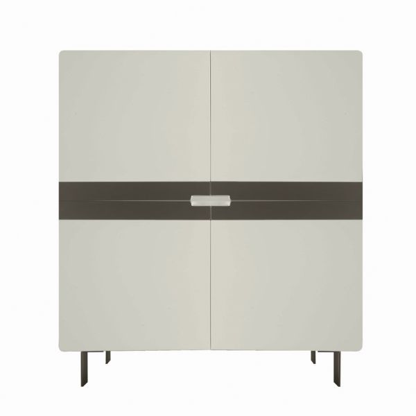 Wohnzimmer-sideboard aus mdf und 4-bein-stütze made in italy - teresina
