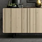 Wohnzimmer-Sideboard mit 3 Türen in Sand-Finish, hergestellt in Italien – Jan Viadurini