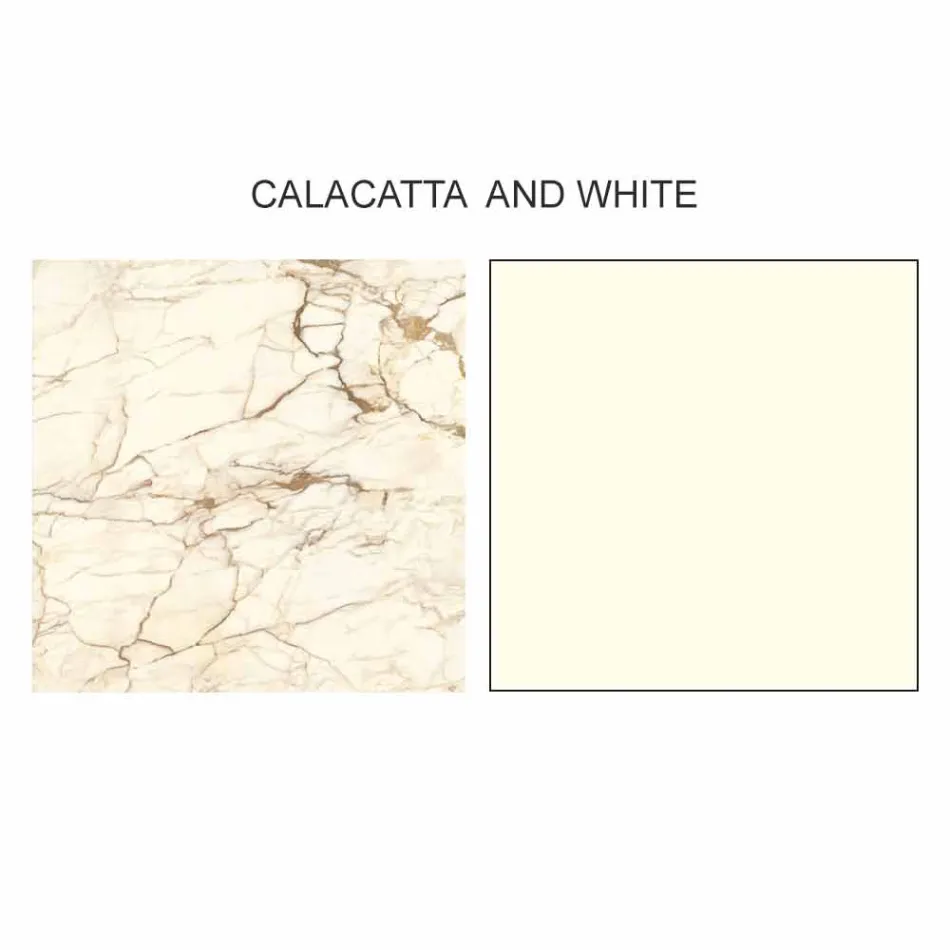 Design Sideboard in Gres mit Struktur in Holz und Mdf Made in Italy - Cunea Viadurini