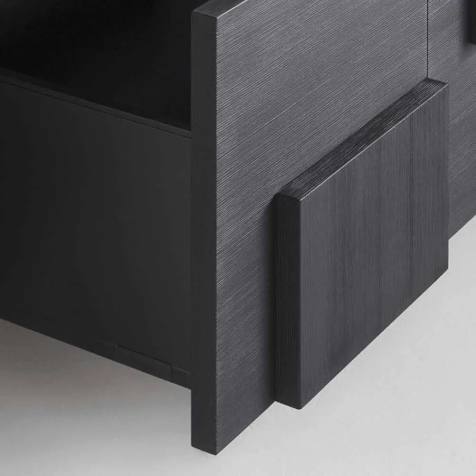 Design Anrichte gebürstet Lärchenholz wärmebehandeltem Azalee Viadurini