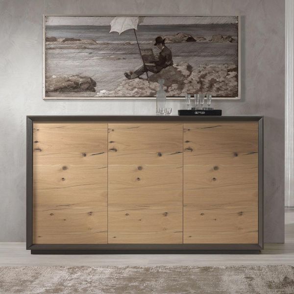 Sideboard furniert auf pappelspanplatte, hergestellt in italien – latona