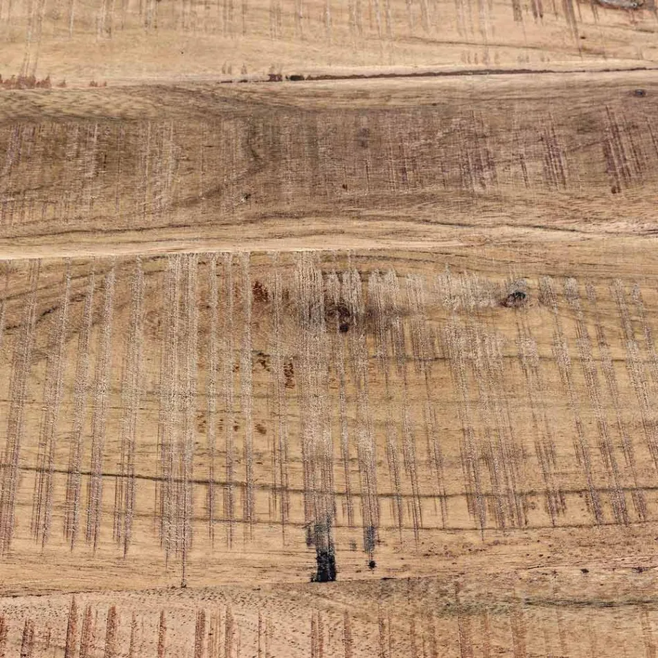 Sideboard aus Akazienholz und Stahl 2 Türen und 3 Schubladen Homemotion - Aimune Viadurini