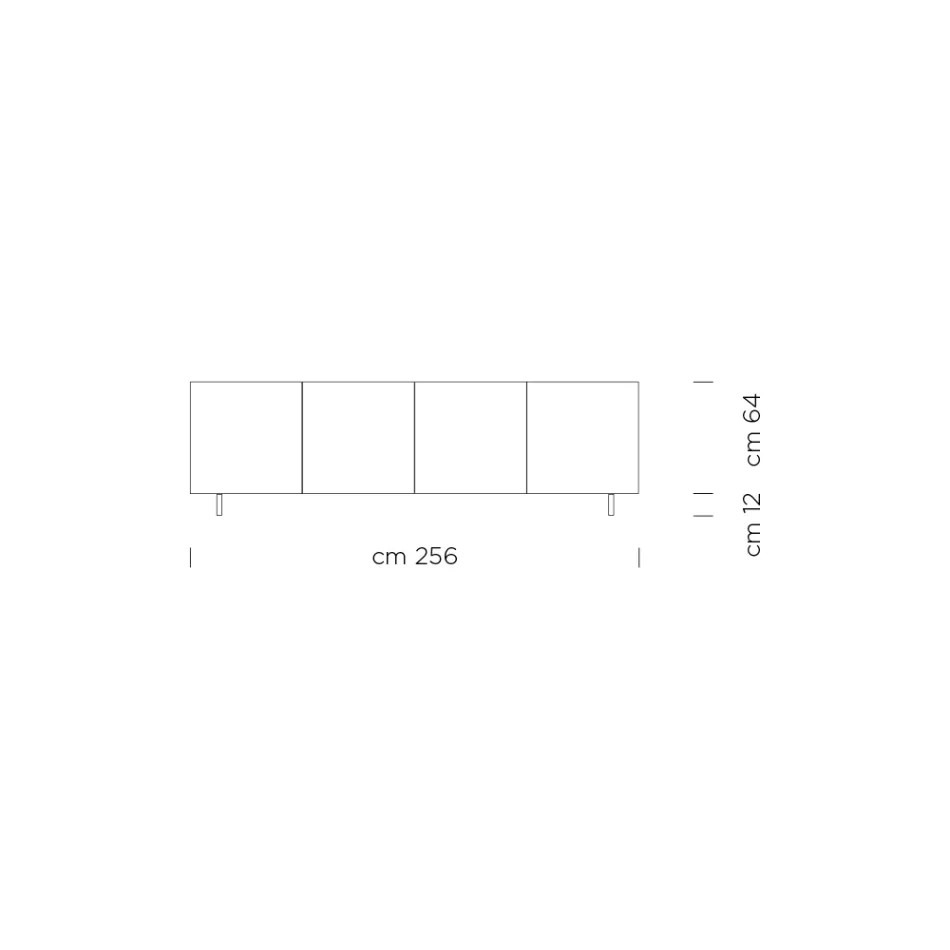 Sideboard aus Eschenholz, handgefertigt in Italien – Hervorragend Viadurini