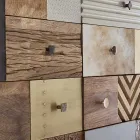 Sideboard aus Mangoholz 2 Türen 4 Schubladen Ethnischer Stil Homemotion - Aurier Viadurini