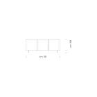 Sideboard aus matt lackiertem Holz mit Glastüren Made in Italy – Fiorenza Viadurini