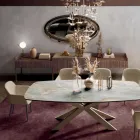 Sideboard aus Tannenholzplatte mit Canaletto-Walnussfurnier – Salerno Viadurini