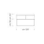 Sideboard aus Tannenholzplatte mit Canaletto-Walnussfurnier – Salerno Viadurini