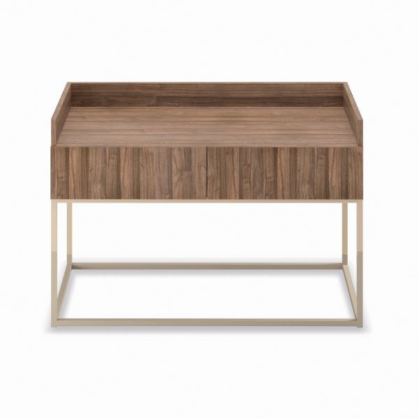 Sideboard aus fichtenholzplatte mit canaletto-walnussfurnier – salerno