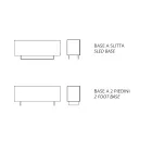 Sideboard aus Melamin mit 3 Eichentüren und Spiegel Made in Italy - Romina Viadurini