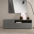 Miral Stand-Sideboard aus Melamin mit linearem Design, hergestellt in Italien