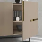 Madia in Melamin und MDF mit Laminateinsätzen Made in Italy - Gordita Viadurini