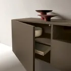Miral Hänge-Sideboard aus Melamin in zwei Farben, hergestellt in Italien Viadurini