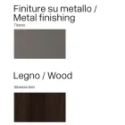 Modernes Sideboard aus Holz und gebogenem Metall, hergestellt in Italien - Rugiada Viadurini