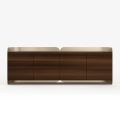 Modernes Sideboard aus Holz und gebogenem Metall, hergestellt in Italien - Rugiada