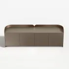Modernes Sideboard aus Holz und gebogenem Metall, hergestellt in Italien - Rugiada Viadurini