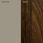 Wohnzimmer Sideboard aus lackiertem Mdf 3 Türen mit Siebdruck Intarsien - Saronno Viadurini