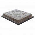 Luxus Doppelmatratze aus Memory Foam H 25 cm Made in Italy  - Arancia 