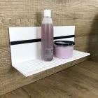 Weißes Corian Wandregal L 35 oder L 60 cm Made in Italy Qualität - Elono Viadurini