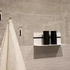 Weißes Corian Wandregal L 35 oder L 60 cm Made in Italy Qualität - Elono Viadurini