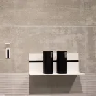 Weißes Corian Wandregal L 35 oder L 60 cm Made in Italy Qualität - Elono Viadurini