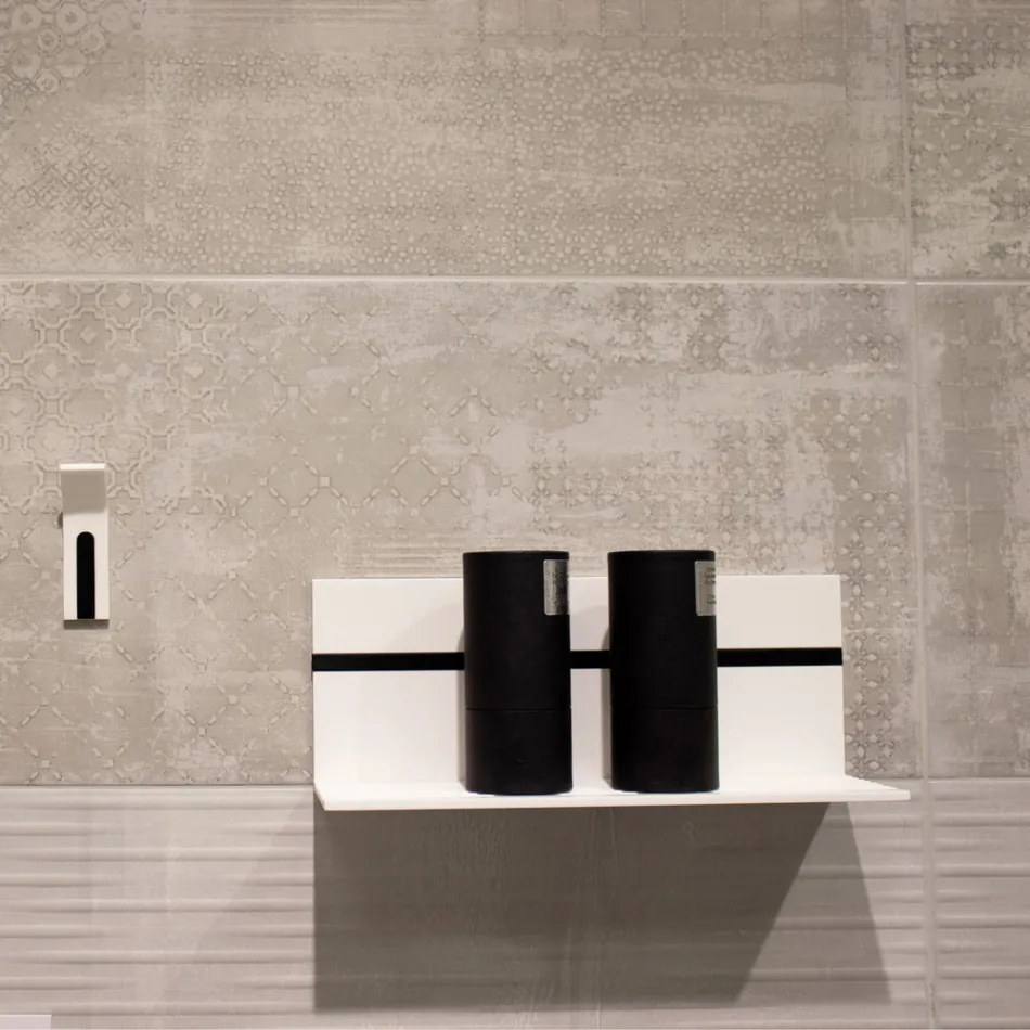 Weißes Corian Wandregal L 35 oder L 60 cm Made in Italy Qualität - Elono Viadurini