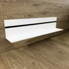 Weißes Corian Wandregal L 35 oder L 60 cm Made in Italy Qualität - Elono Viadurini