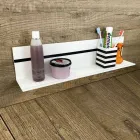 Weißes Corian Wandregal L 35 oder L 60 cm Made in Italy Qualität - Elono Viadurini