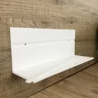 Weißes Corian Wandregal L 35 oder L 60 cm Made in Italy Qualität - Elono Viadurini