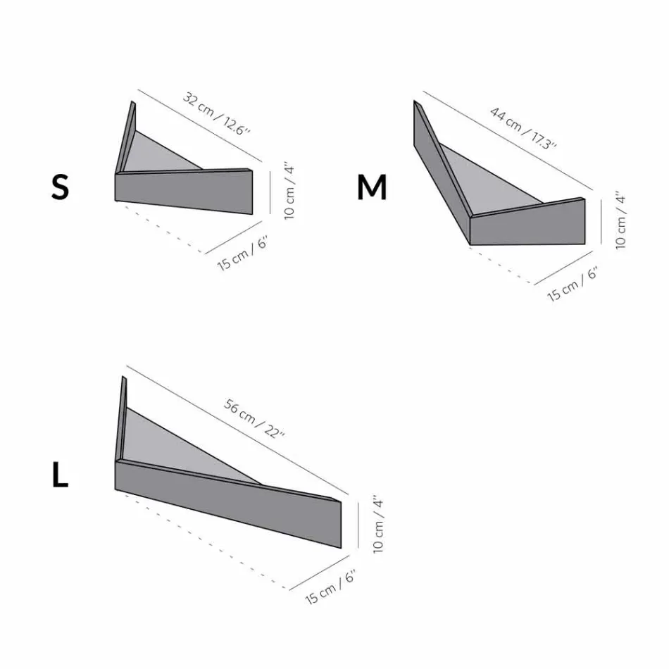 Design Wandregal aus Sperrholz und Metall mit Garderobe - Berema Viadurini
