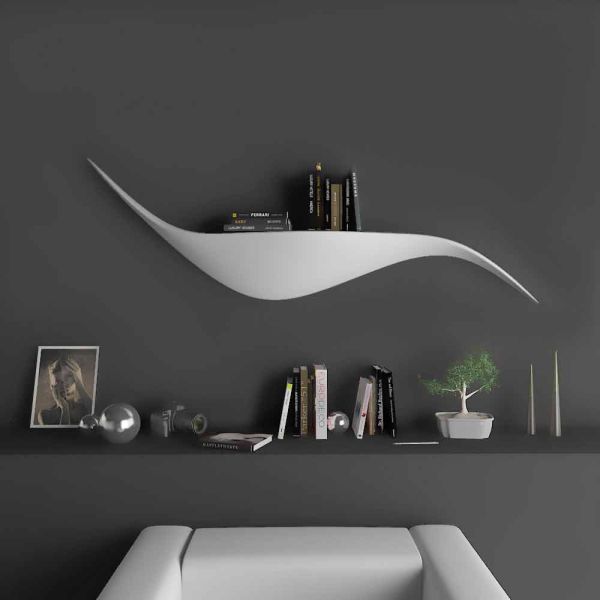 Modernes design-wandregal, hergestellt in italien, toskana
