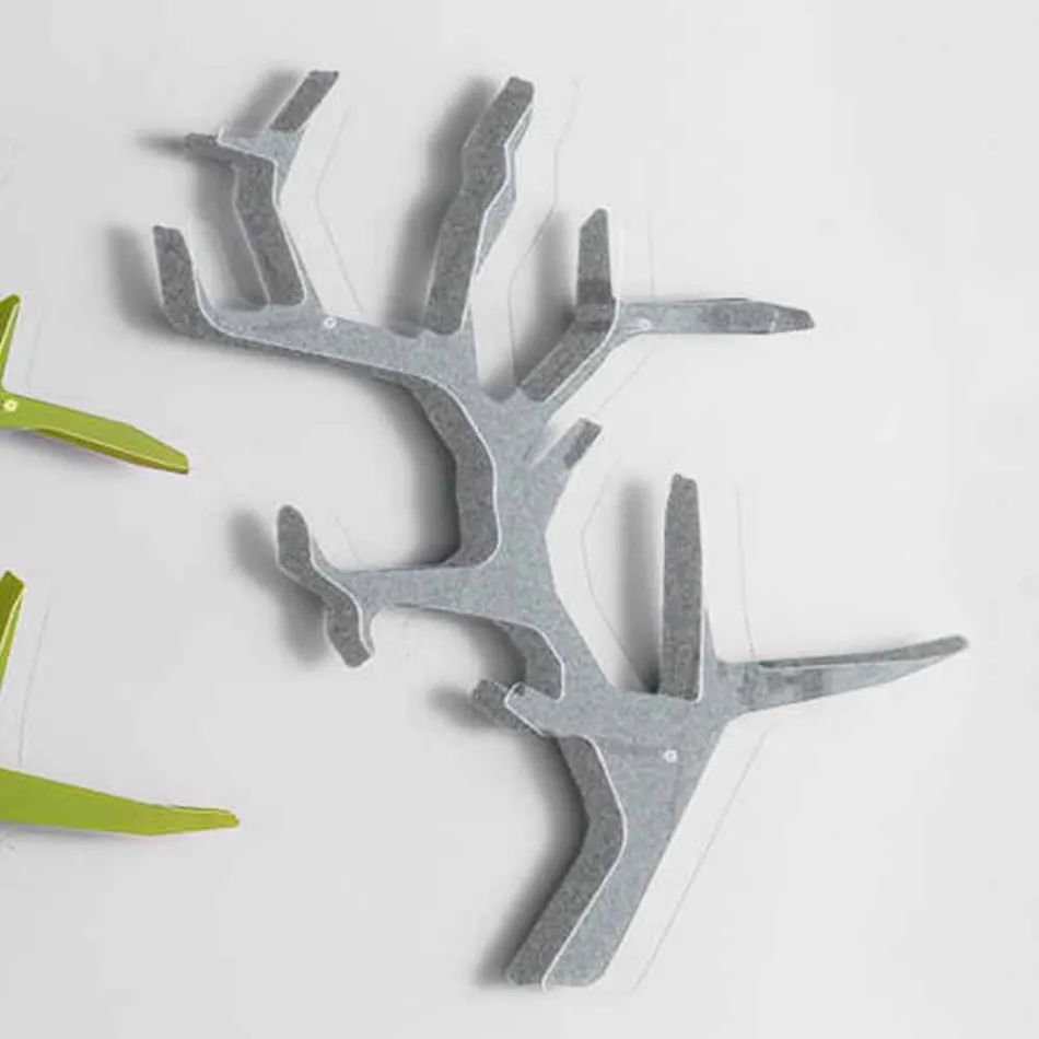 Plexiglas Wandregal mit Kleiderhaken Made in Italy - Neon Viadurini