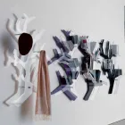 Plexiglas Wandregal mit Kleiderhaken Made in Italy - Neon Viadurini