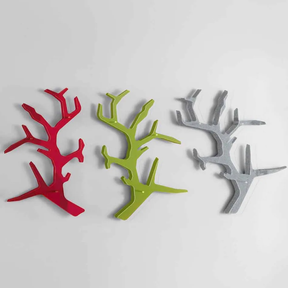 Plexiglas Wandregal mit Kleiderhaken Made in Italy - Neon Viadurini