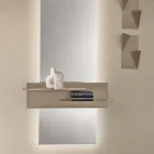 Modernes Design-Metallregal mit zwei horizontalen Ablagen - Miro Viadurini