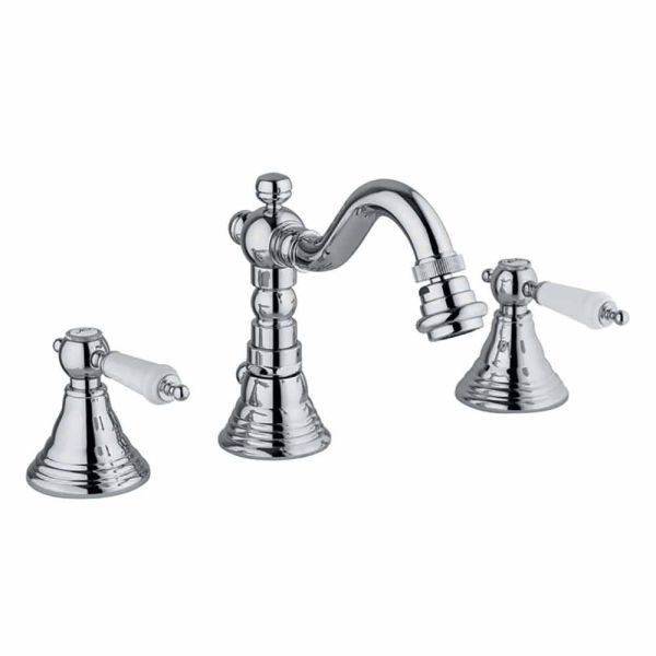 3-loch-mischer für bidet in messing klassisches design made in italy - shelly