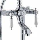 Säulenmischer für Badewanne mit Dusche aus Messing Made in Italy - Shelly Viadurini