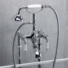 Säulenmischer für Badewanne mit Dusche aus Messing Made in Italy - Shelly Viadurini