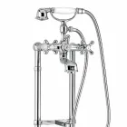 Klassischer Mischer für Bodenbadewanne aus Messing Made in Italy - Panico Viadurini