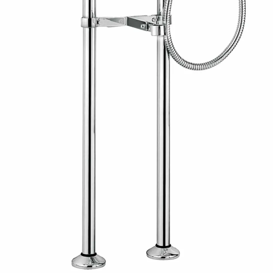 Klassischer Mischer für Bodenbadewanne aus Messing Made in Italy - Panico Viadurini