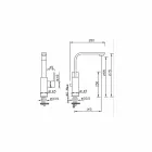 Hochschwenkbarer Auslauf Waschbeckenmischer Made in Italy - Panela Viadurini