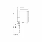 Waschbeckenmischer aus verchromtem Messing ohne Abfluss Made in Italy - Ermia Viadurini