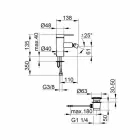 Moderner Bidetmischer mit Pop-up-Abfall aus Chrommetall - Zanio Viadurini